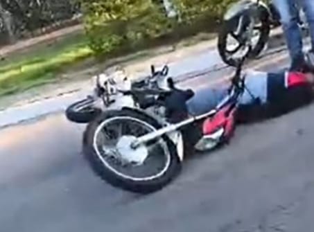 Colisão entre motos deixa dois feridos na Nakazato